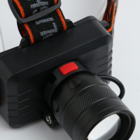 Фонарь налобный аккумуляторный 10 Вт, 1200 мАч, P50, 8 х 4.5 х 7 см Фонарь налобный аккумуляторный 10 Вт, 1200 мАч, P50, 8 х 4.5 х 7 см