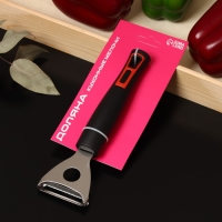 Овощечистка Доляна &laquo;Чили&raquo;, 18,5 см, цвет чёрный