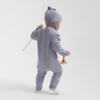 Комбинезон детский вязаный MINAKU, рост 92-98, цвет серо-голубой