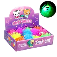 Мяч детский резиновый ёжка световой «Зверята», цвета МИКС, в шоубоксе Мяч детский резиновый ёжка световой «Зверята», цвета МИКС, в шоубоксе