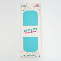 Скатерть бумажная 180*130 24гр голубой