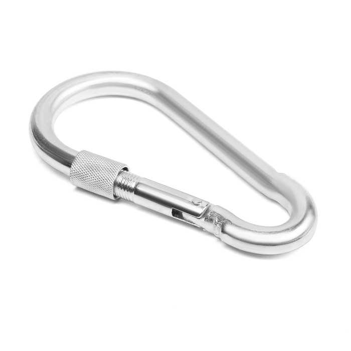 Карабин монтажный с фиксатором ТУНДРА krep, DIN5299D, 13х160 мм, оцинкованный, 1шт Карабин монтажный с фиксатором ТУНДРА krep, DIN5299D, 13х160 мм, оцинкованный, 1шт