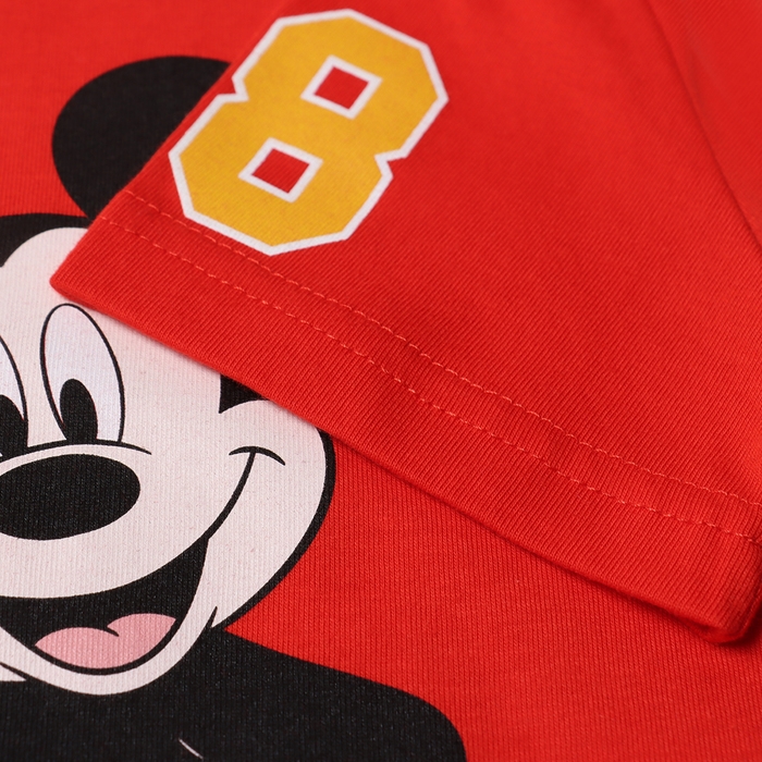 Футболка детская Mickey Микки Маус, рост 110-116, красный