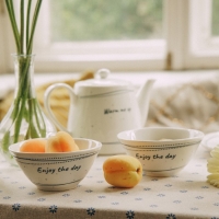 Набор салатников фарфоровых SL Home «Милый дом», 250 мл, d=12 см, цвет белый Набор салатников фарфоровых SL Home «Милый дом», 250 мл, d=12 см, цвет белый