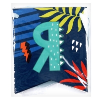 Гирлянда бумажная с лентой &laquo;Динозавр&raquo;