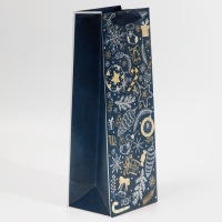 Пакет под бутылку &laquo;Happy New Year&raquo;, 13 х 36 х 10 см, Новый год