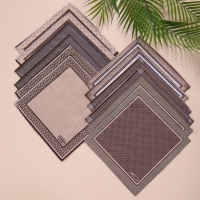 Платок носовой мужской 28х28см, 12шт, рис 21148-3 коричневый, ситец 100г/м хл100% Платок носовой мужской 28х28см, 12шт, рис 21148-3 коричневый, ситец 100г/м хл100%