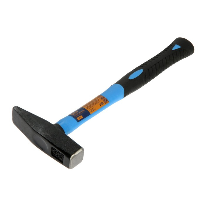 Молоток слесарный ТУНДРА, квадратный боек, фиберглассовая обрезиненная рукоятка, 400 г Молоток слесарный ТУНДРА, квадратный боек, фиберглассовая обрезиненная рукоятка, 400 г