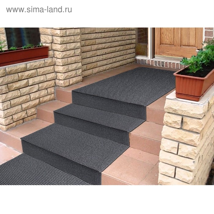 Покрытие ковровое щетинистое &laquo;Травка&raquo;, 0,9&times;15 м, в рулоне, цвет мокрый асфальт