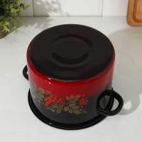 Кастрюля эмалированная, 3,5 л, цвет МИКС Кастрюля эмалированная, 3,5 л, цвет МИКС