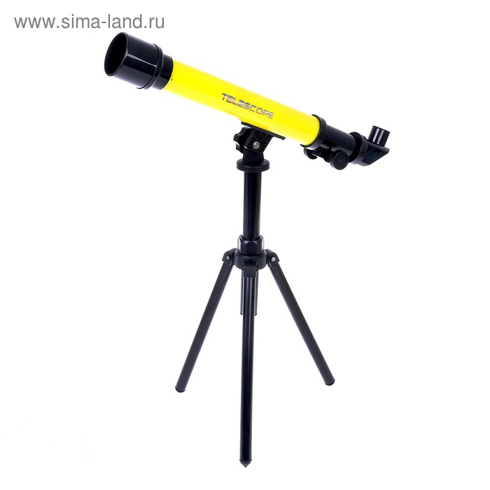 Телескоп детский &laquo;Юный астроном&raquo;, 20х, 40х, 60х, с штативом, цвета МИКС