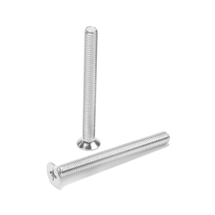 Винт ЛОМ, оцинкованный, DIN 965, класс прочности 4.8, М8х80 мм, 60 шт Винт ЛОМ, оцинкованный, DIN 965, класс прочности 4.8, М8х80 мм, 60 шт