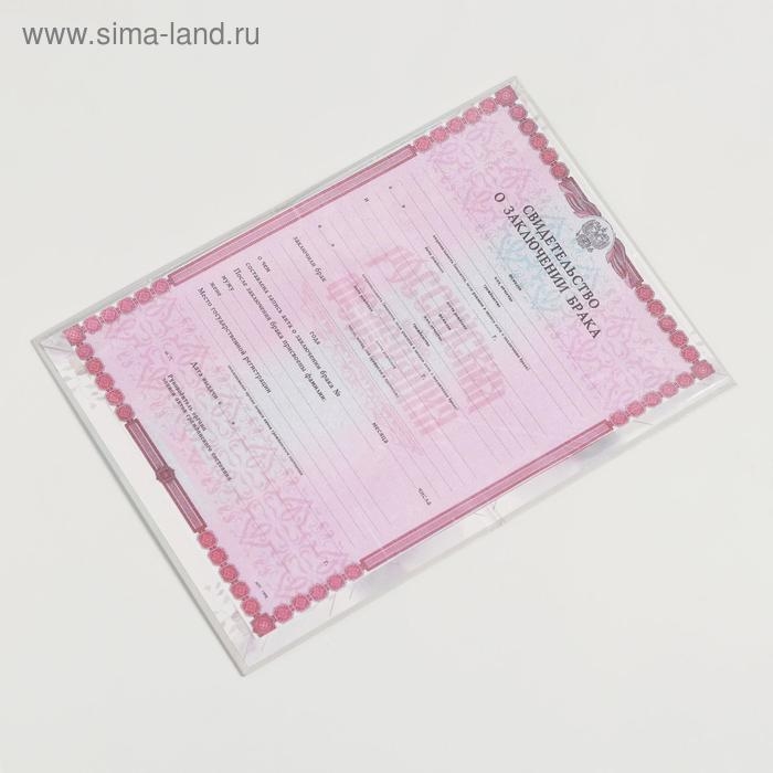 Папка для свидетельства о заключении брака «Влюбленные», акварель, А5 Папка для свидетельства о заключении брака «Влюбленные», акварель, А5