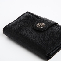 Портмоне мужское на магните, отдел для купюр, для карт, для монет, цвет чёрный