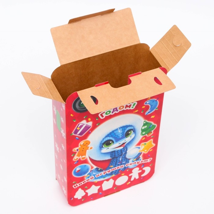 Подарочная коробка новогодняя Василёк 12,7 х 4,5 х 21,5 см Подарочная коробка новогодняя Василёк 12,7 х 4,5 х 21,5 см