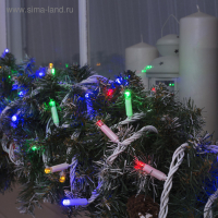 Гирлянда «Нить» 10 м, IP65, УМС, белая нить, 100 LED, свечение мульти, 220 В Гирлянда «Нить» 10 м, IP65, УМС, белая нить, 100 LED, свечение мульти, 220 В