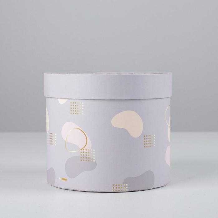 Коробка подарочная круглая, упаковка, &laquo;Нежный&raquo;, 14 х 16 см