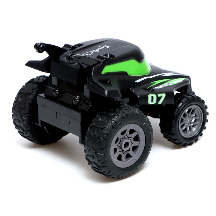 Джип радиоуправляемый &laquo;Экстримал&raquo;, пульт в виде часов, работает от батареек, цвет зелёный