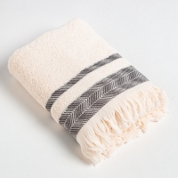 Полотенце махровое LoveLife &laquo;Муссон&raquo; 50х80 см, чёрный, 100% хлопок, 500 гр/м2