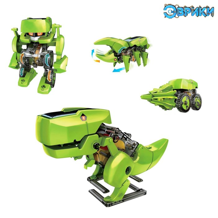 Электронный конструктор Эврики, 4 вида: робот, жук, динозавр, буровая машина, на солнечной батарее Электронный конструктор Эврики, 4 вида: робот, жук, динозавр, буровая машина, на солнечной батарее