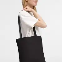 Шопер B4, черный с черными ручками