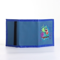 Кошелёк детский на липучке «Выбражулька», цвет синий Кошелёк детский на липучке «Выбражулька», цвет синий