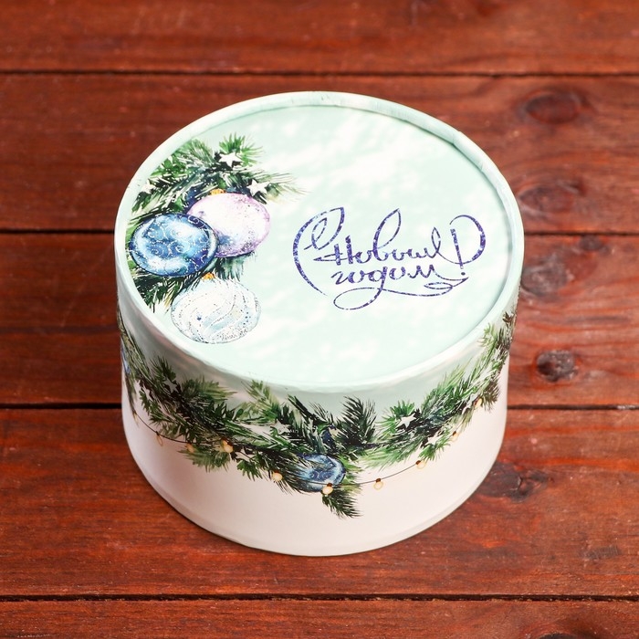 Новый год. Коробка Новый год. Коробка " С Новым Годом" завальцованная без окна ,13 х 8,5 см