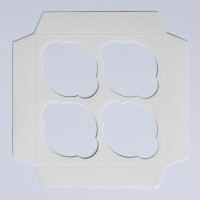 Коробка для капкейка «Подарок от Деда Мороза», 16 х 16 х 10 см, Новый год Коробка для капкейка «Подарок от Деда Мороза», 16 х 16 х 10 см, Новый год