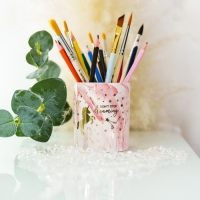 Горшок для цветов с тиснением, &laquo;Единорог&raquo;, 8 х 9.5 см