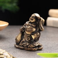 Сувенир &laquo;Хотей на богатство", гипсобетон, 6х5х5 см, набор 3 шт, 6х4х6,5 см