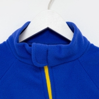 Комбинезон воротник-стойка, цвет синий-жёлтый, рост 92-98 см