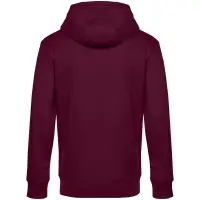 Толстовка с капюшоном унисекс King, бордовая, размер XS