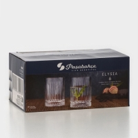 Набор стеклянных стаканов Elysia, 110 мл, 6 шт Набор стеклянных стаканов Elysia, 110 мл, 6 шт