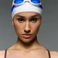 Шапочка для плавания Aquasana, белая Шапочка для плавания Aquasana, белая