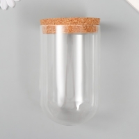 Декор для творчества стекло "Колба с пробкой" 8х8х13 см Декор для творчества стекло "Колба с пробкой" 8х8х13 см