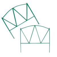 Ограждение декоративное, 60 × 325 см, 5 секций, металл, зелёное, «Арена» Ограждение декоративное, 60 × 325 см, 5 секций, металл, зелёное, «Арена»