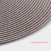 Салфетка сервировочная на стол Доляна &laquo;Лофт&raquo;, d=38 см , цвет серый