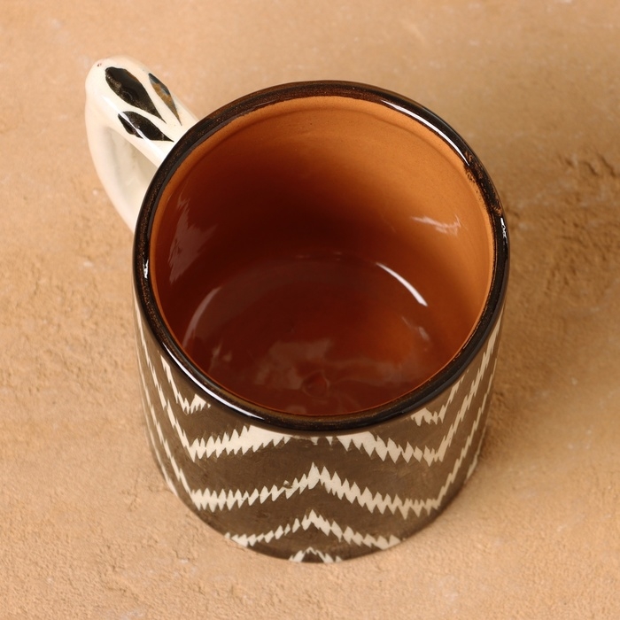 Кружка Риштанская Керамика "Атлас", 330 мл, черная