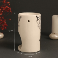 Аромалампа керамика "Это, правда, важно сейчас?" белая 7,2х7,2х11,6 см Аромалампа керамика "Это, правда, важно сейчас?" белая 7,2х7,2х11,6 см