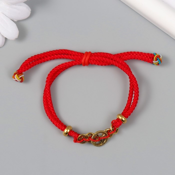 Браслет фен-шуй "Монетки" регулируемая длина