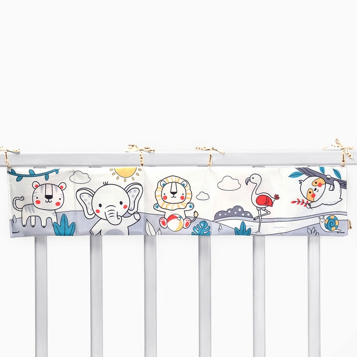 Бортик на кроватку «Baby time» 14х70 см, Крошка Я Бортик на кроватку «Baby time» 14х70 см, Крошка Я