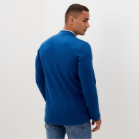 Джемпер мужской (пике) MINAKU цвет синий, р-р 42 Джемпер мужской (пике) MINAKU цвет синий, р-р 42