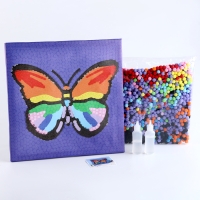 Аппликация помпошками &laquo;Бабочка&raquo;, размер &mdash; 30 &times; 30 см, клей 30 мл