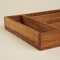 Ящик из натурального дуба для столовых приборов Sima-Land Home, 34&times;25&times;5 см