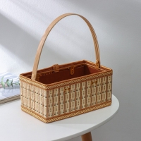 Корзина для хранения Доляна Nature, 24&times;13&times;11 см, бамбук