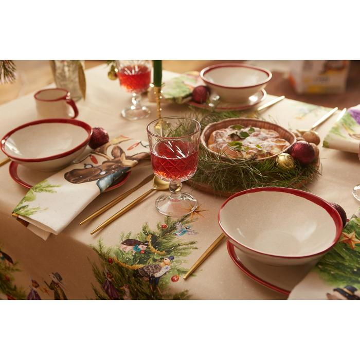 Набор столовый Этель "Noble Christmas" скатерть 150х110 +/-2см с ГМВО, салфетки 40х40см-4шт