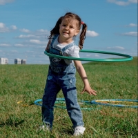 Обруч, диаметр 80 см, цвет зелёный Обруч, диаметр 80 см, цвет зелёный