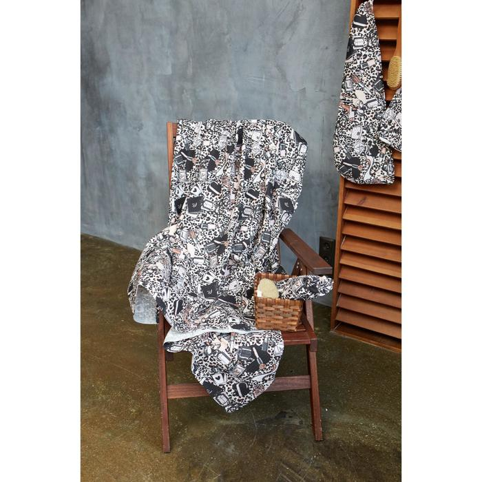 Простыня банная Этель Простыня банная Этель "Леопард" 150х180 см, вафля 200г/м2, 100% хл