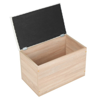 Пуф Герда, 600х355х432, Дуб сонома/Экокожа белая