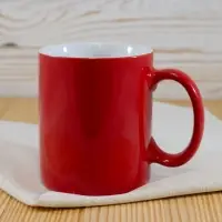 Кружка Promo, красная с белым Кружка Promo, красная с белым